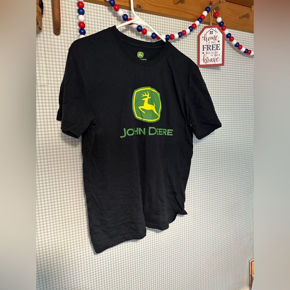 John Deere Black Short Sleeve Tee